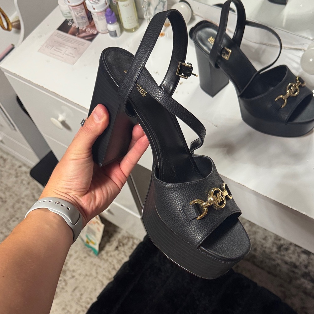 Michael Kors Black Platform Heels